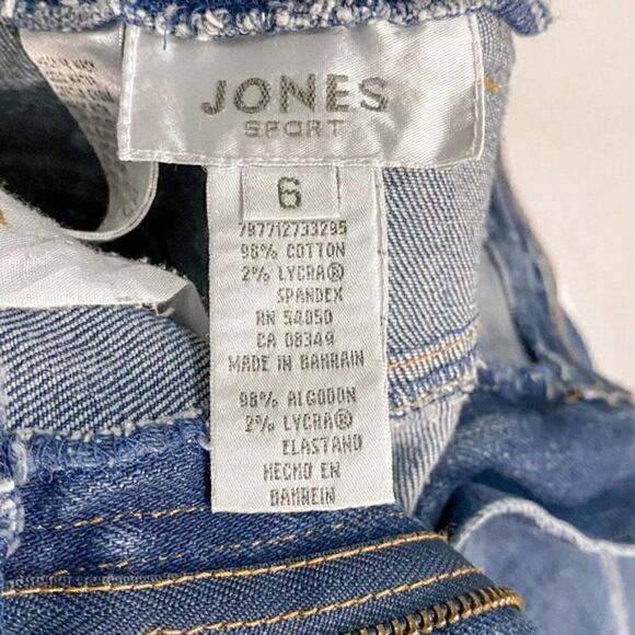 JONES SPORT Women's Vintage High Waist Denim Mini Skirt. Size 6. - Picture 4 of 4